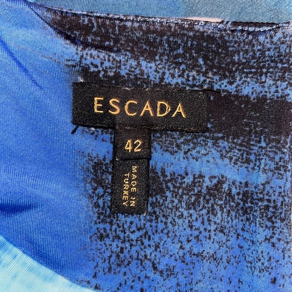 Escada blue watercolor design | size 42 or Large - Picture 7 of 8